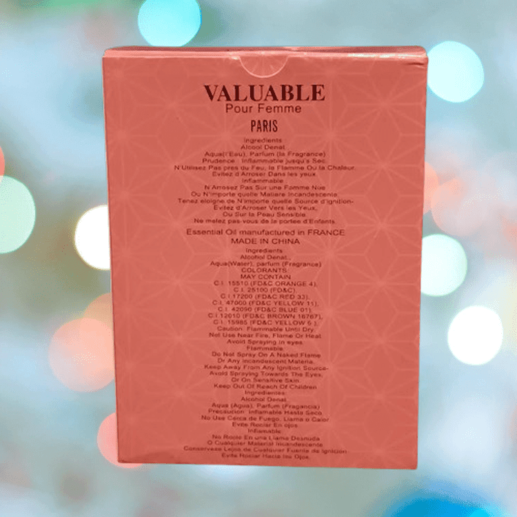 Valuable Pour Homme EDP 100M: Elegant Long Lasting women Perfume – Image 2