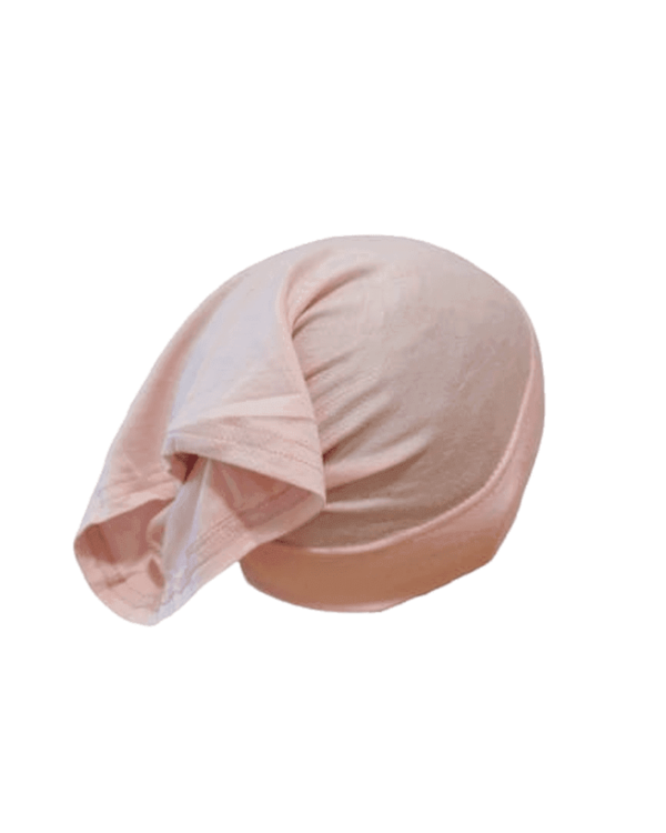 2Pcs Hijab Pink Amira Hat Muslim Under Scarf Bonnet Cap for Baby Girls Aged 2-3-Stylish and Comfortable Headwear for Young Muslim - Image 3