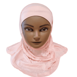 2Pcs Hijab Pink Amira Hat Muslim Under Scarf Bonnet Cap for Baby Girls Aged 2-3-Stylish and Comfortable Headwear for Young Muslim
