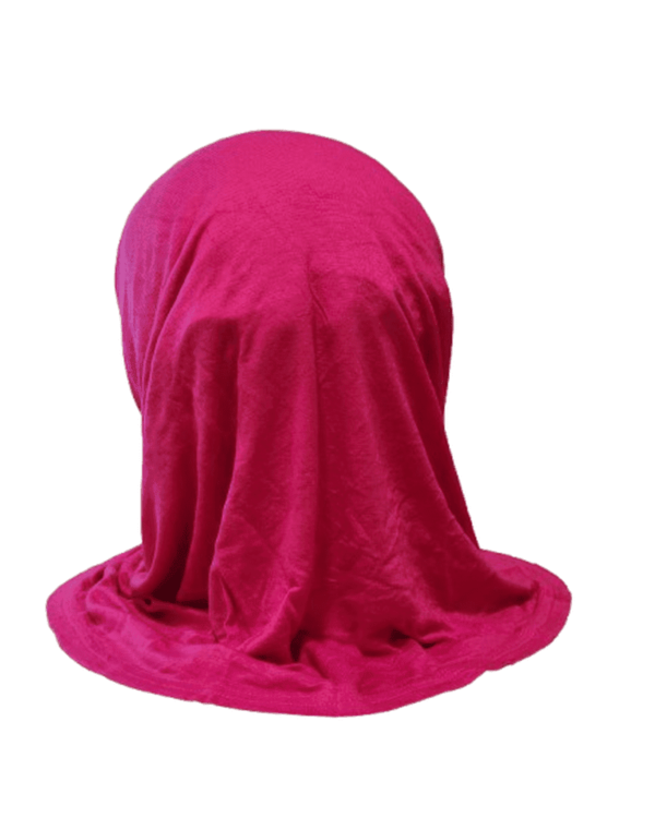 2Pcs Hijab Pink Amira Hat Muslim Under Scarf Bonnet Cap for Baby Girls Aged 2-3-Stylish and Comfortable Headwear for Young Muslim - Image 2