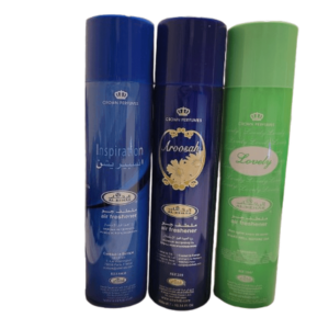 Al Rehab Air Freshener 300ml Crown Perfume Room Spray Aerosol Fragrance Sandra Long Lasting Scent for Home and Office 3piece: Premium Long Lasting Room Spray for Home and Office