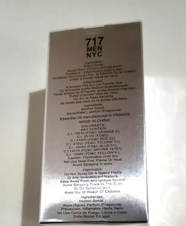 717 Men NYC 100ml Tester Perfume Eau de Cologne 3.4 fl oz - Long-Lasting Fragrance for Men - Image 4