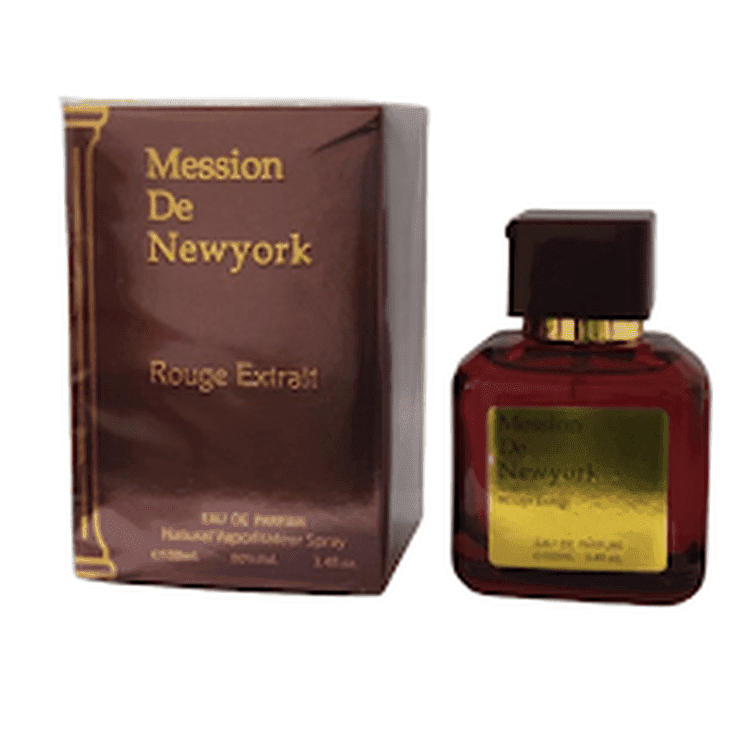 Mission De New York Rouge Extrait Eau de Parfum for Men 3.4 oz Luxury Cologne Made In INdia